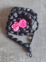Iskcon Shyama Tulsi Japa Bead Mala 108 + 1 Guru Bead Cylindrical Shaped – 14 mm Material Tulsi Bead Shape Cylindrical Bead Size 14 Mm